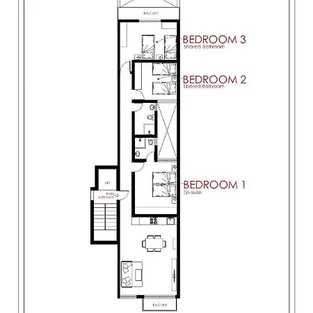 F9 Modern And Bright In Malta Daire Msida